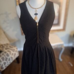 Guess Black Textured Mini Dress
